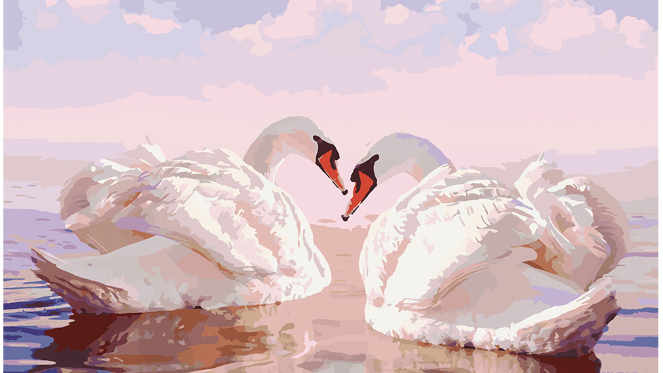 Pair of Birds or Swans